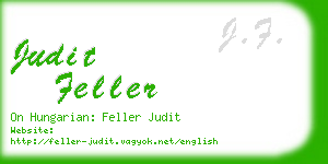 judit feller business card